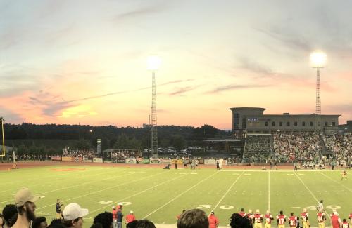 Barron Stadium during Friday night lights