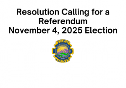 Resolution Calling for a Referendum - November 4, 2025 Election