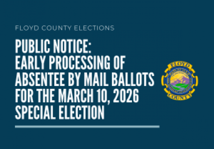 PUBLIC NOTICE: Early Processing of Absentee by Mail Ballots
