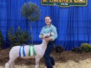 Exhibitor Allie Woody at the Georgia Junior National Livestock Show