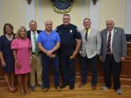 Major Carl Lively and Mark Brown recognized for 35 years