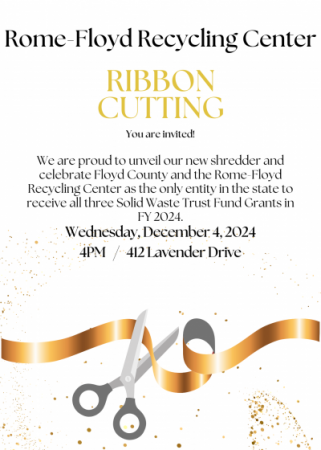 Rome-Floyd Recycling Center Ribbon Cutting