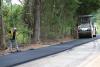 Rush Chapel Rd rubberized asphalt paving by NWGA Paving